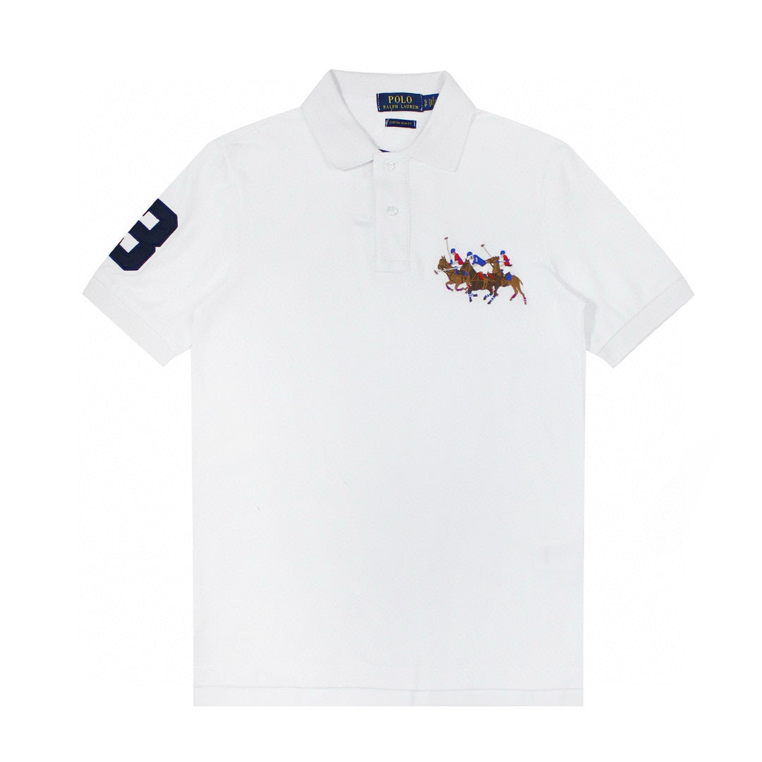 ⚪ Polo Ralph Lauren – White Classic Fit (Triple Players)