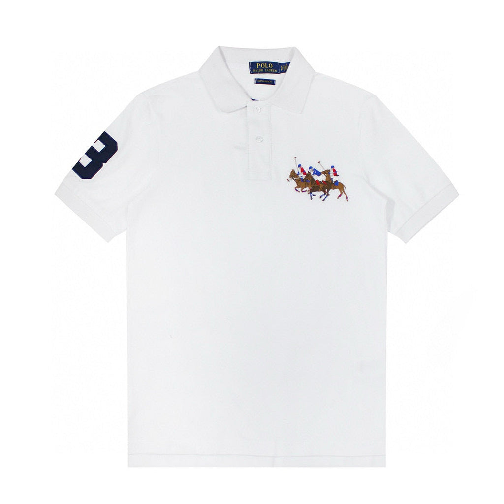 ⚪ Polo Ralph Lauren – White Classic Fit (Triple Players)