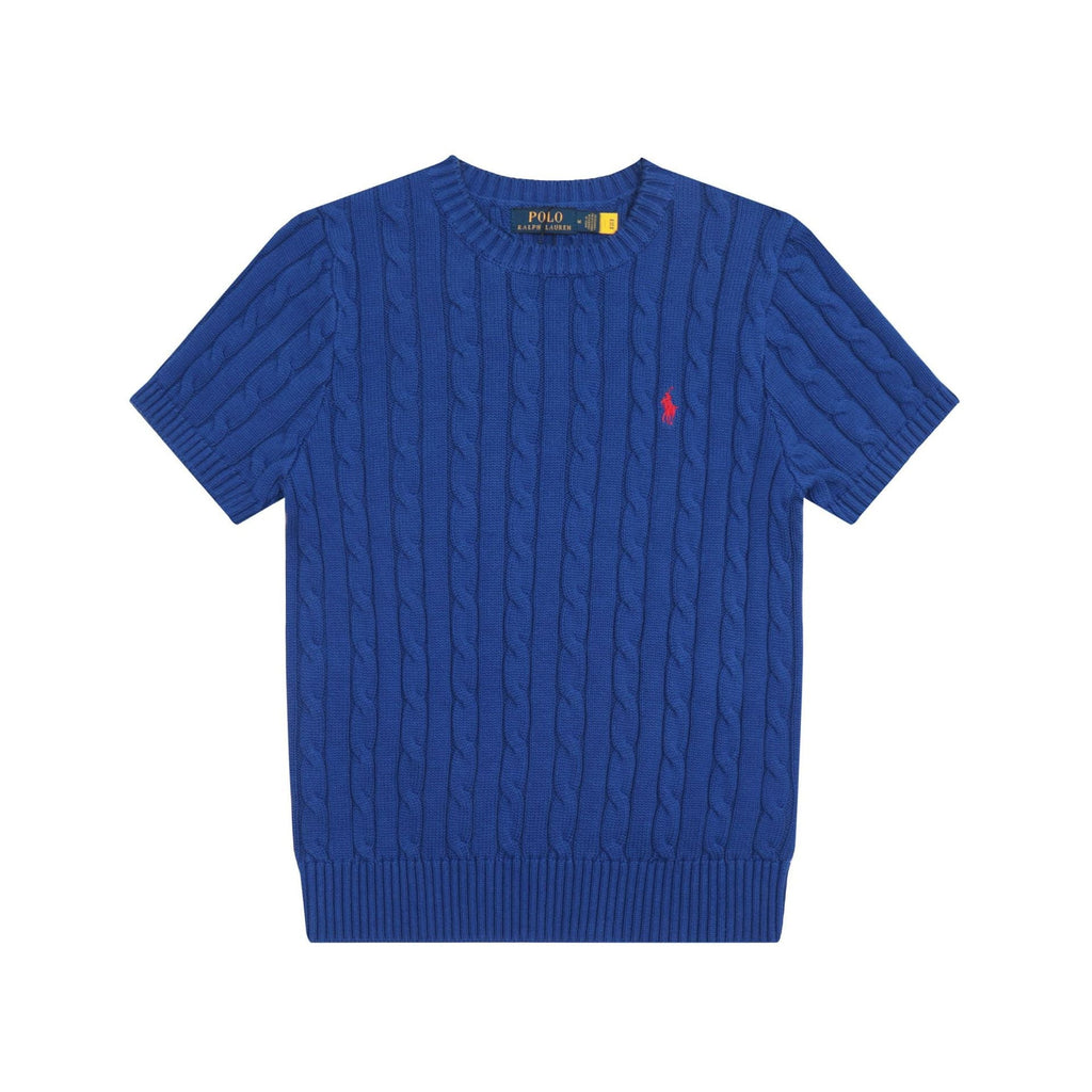 Ralph Lauren Knitted sweaters Ralph Lauren Knitted Short Sleeved Shirt Small Standard Twist Knitted Crew Neck Short Sleeve