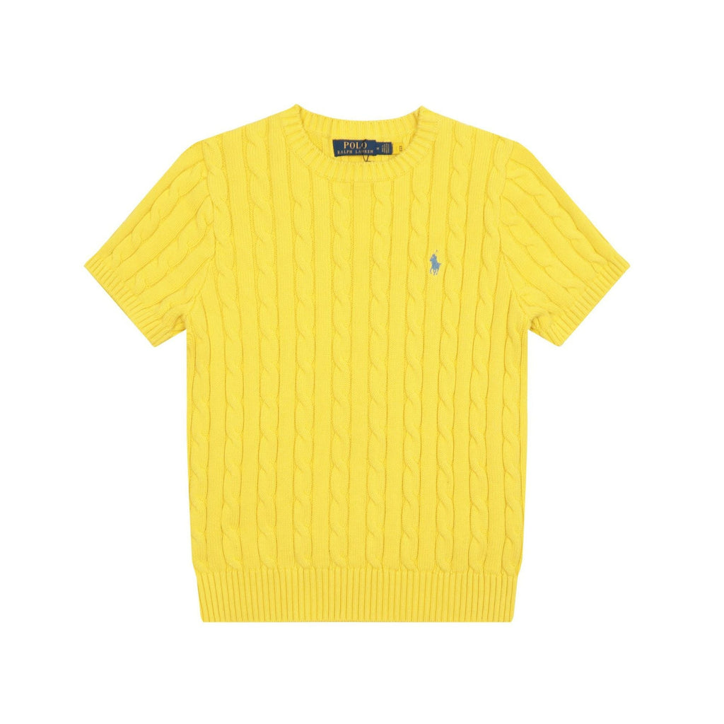 Ralph Lauren Knitted sweaters Ralph Lauren Knitted Short Sleeved Shirt Small Standard Twist Knitted Crew Neck Short Sleeve