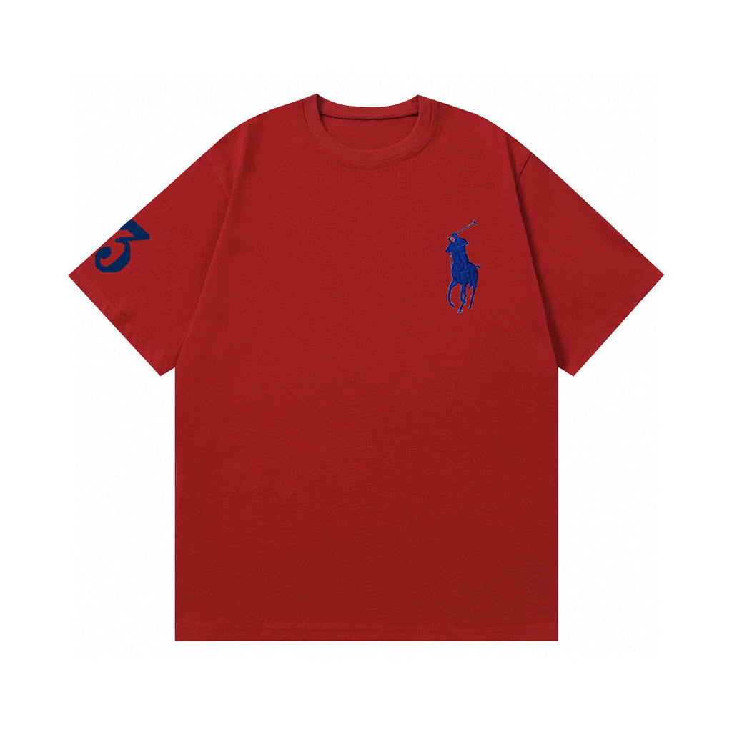 Ralph Lauren T Shirts Summer Cotton Short Sleeves