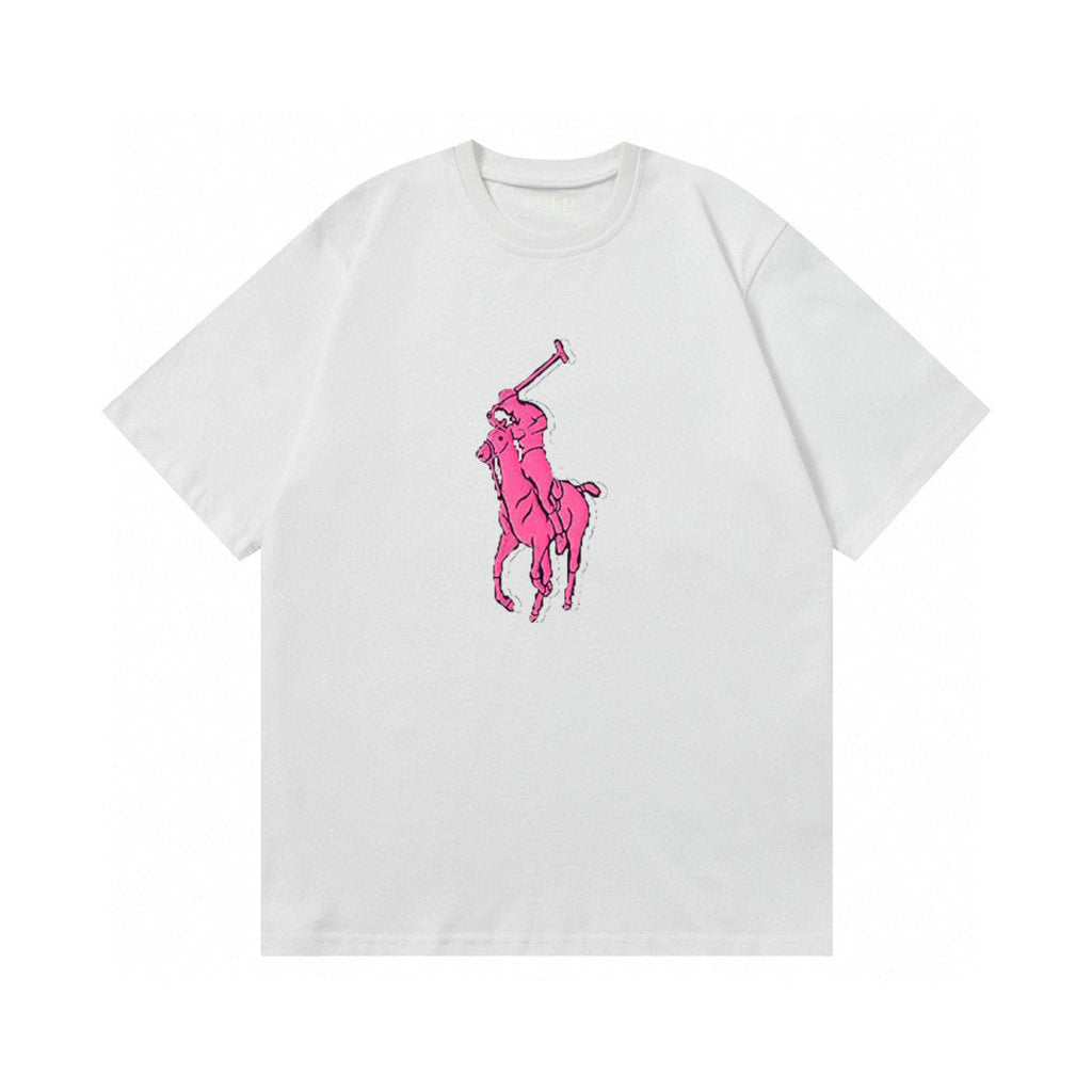 Ralph Lauren T Shirts Cotton Label Short Sleeve Solid Color