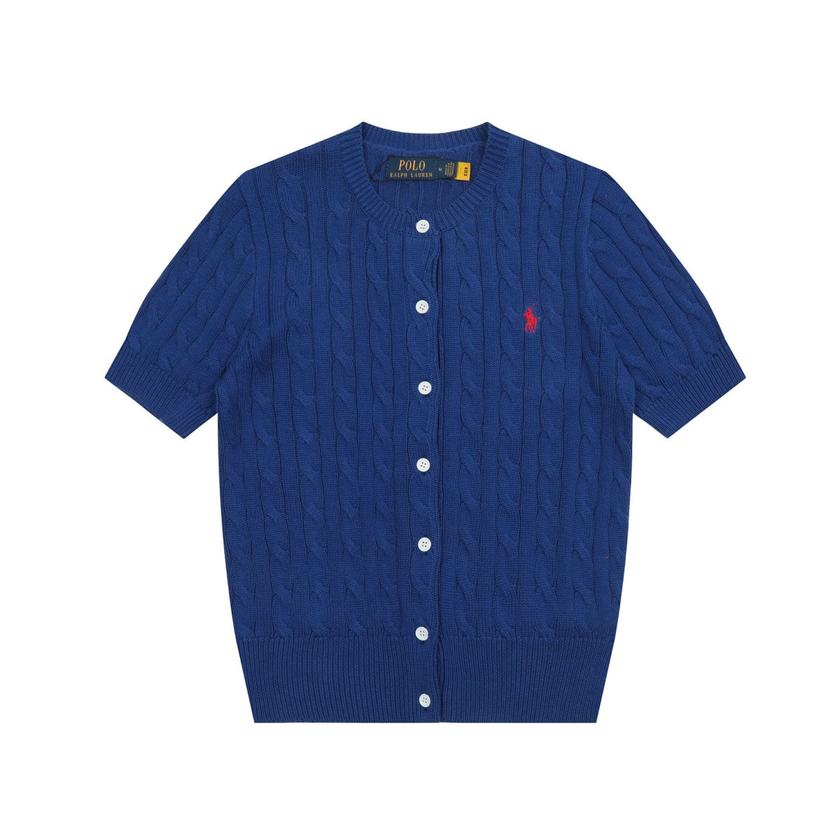 Ralph Lauren Knitted sweaters Ralph Lauren Knitted Short Sleeved Shirt RL Ralph Pony Standard POLO Short Sleeve Knitted Sweater Cardigan T-Shirt