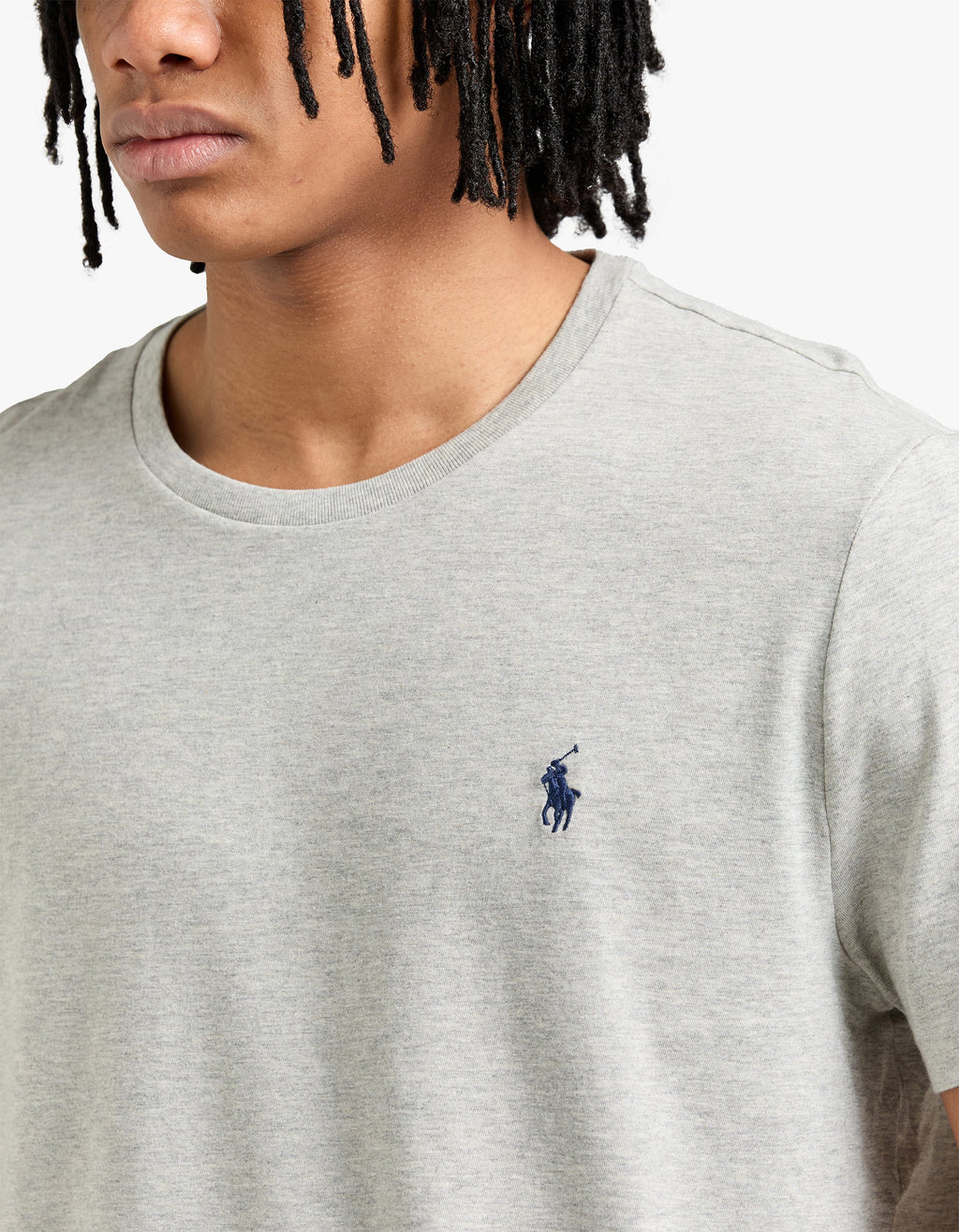 Custom Slim Fit Crew Neck T Shirt - New Grey Heather