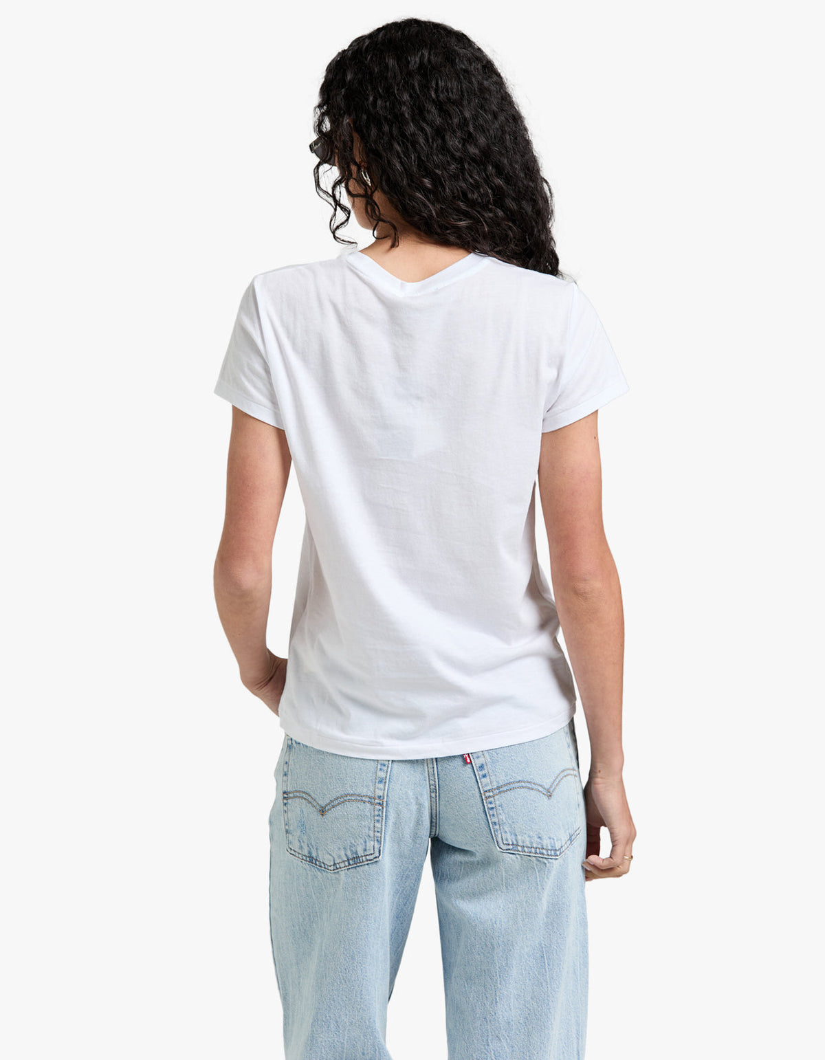 Crewneck Short Sleeve T Shirt - White