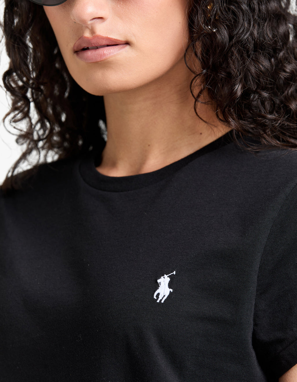 Crewneck Short Sleeve T Shirt - Black