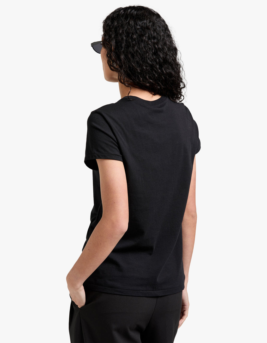 Crewneck Short Sleeve T Shirt - Black