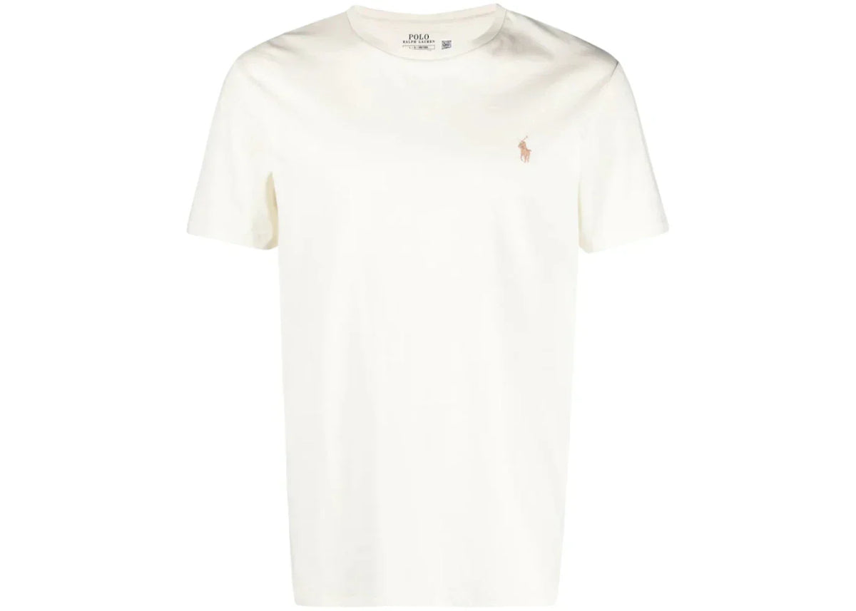 Polo Ralph Lauren Short Sleeve Jersey Knit Crewneck T-shirt Parchment Cream