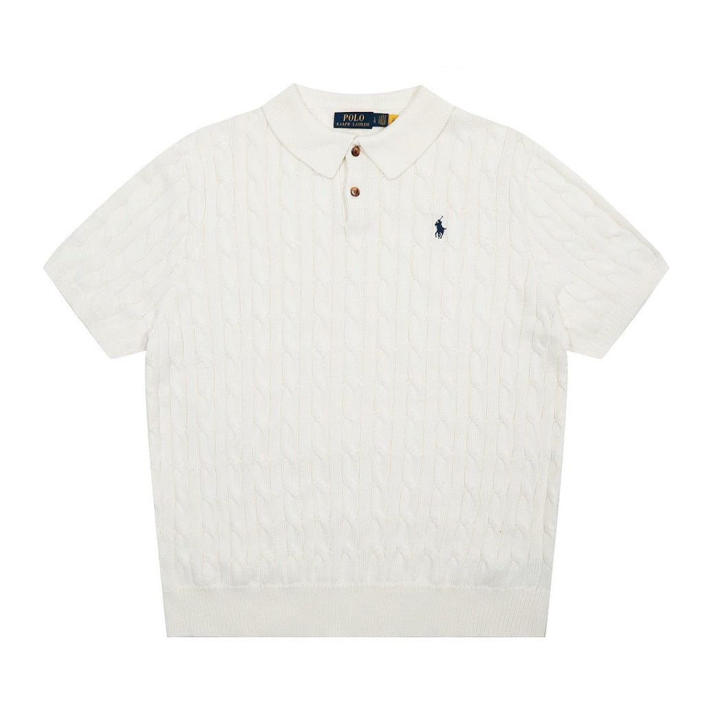RALPH LAUREN SHORT-SLEEVE POLO KNIT SWEATER STYLE 436