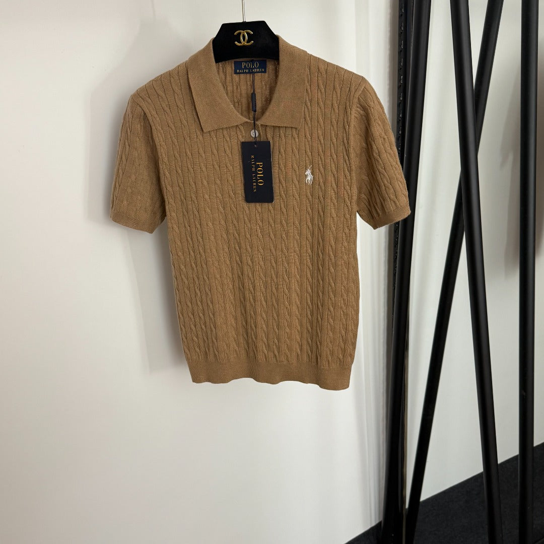 RALPH LAUREN 25S SHORT-SLEEVE POLO SHIRT WITH COLLAR 268